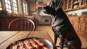 dogs eat bacon