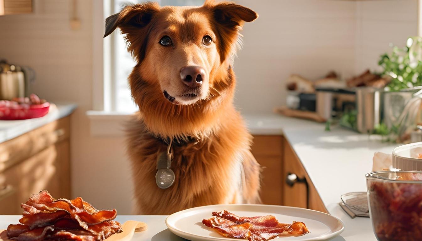 is raw bacon bad for dogs