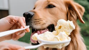 is vanilla ice cream bad for dogs
