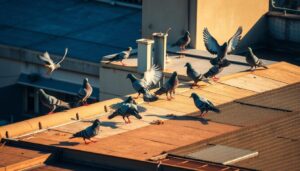 how to get rid of pigeons on roof