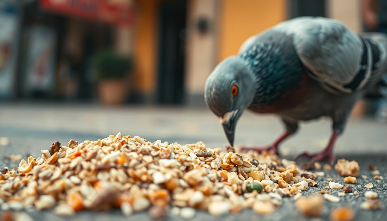 what do pigeons eat